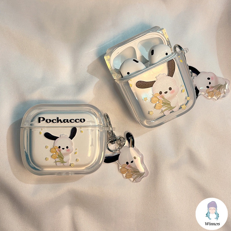Vỏ Bảo Vệ Hộp Sạc Tai nghe không dây Airpods 1 / 2 / 3pro Hình Chú Chó Pochacco Dễ Thương