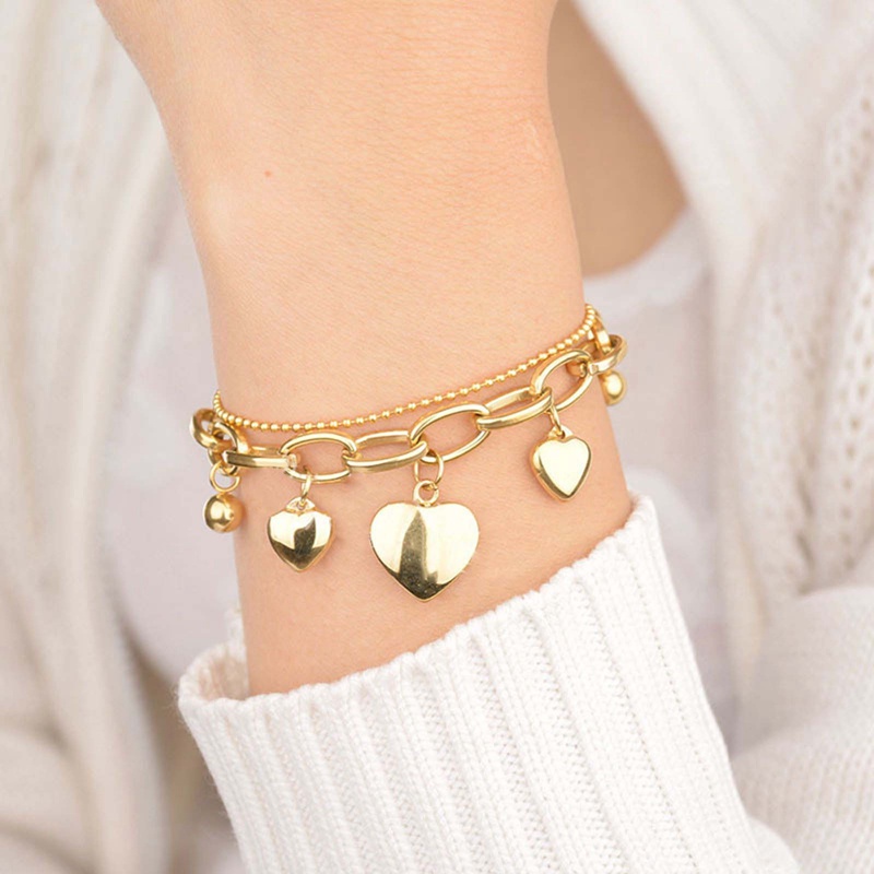 Vòng Tay Nhiều Lớp Đính Hạt Ngọc Trai Thời Trang Hàn Quốc