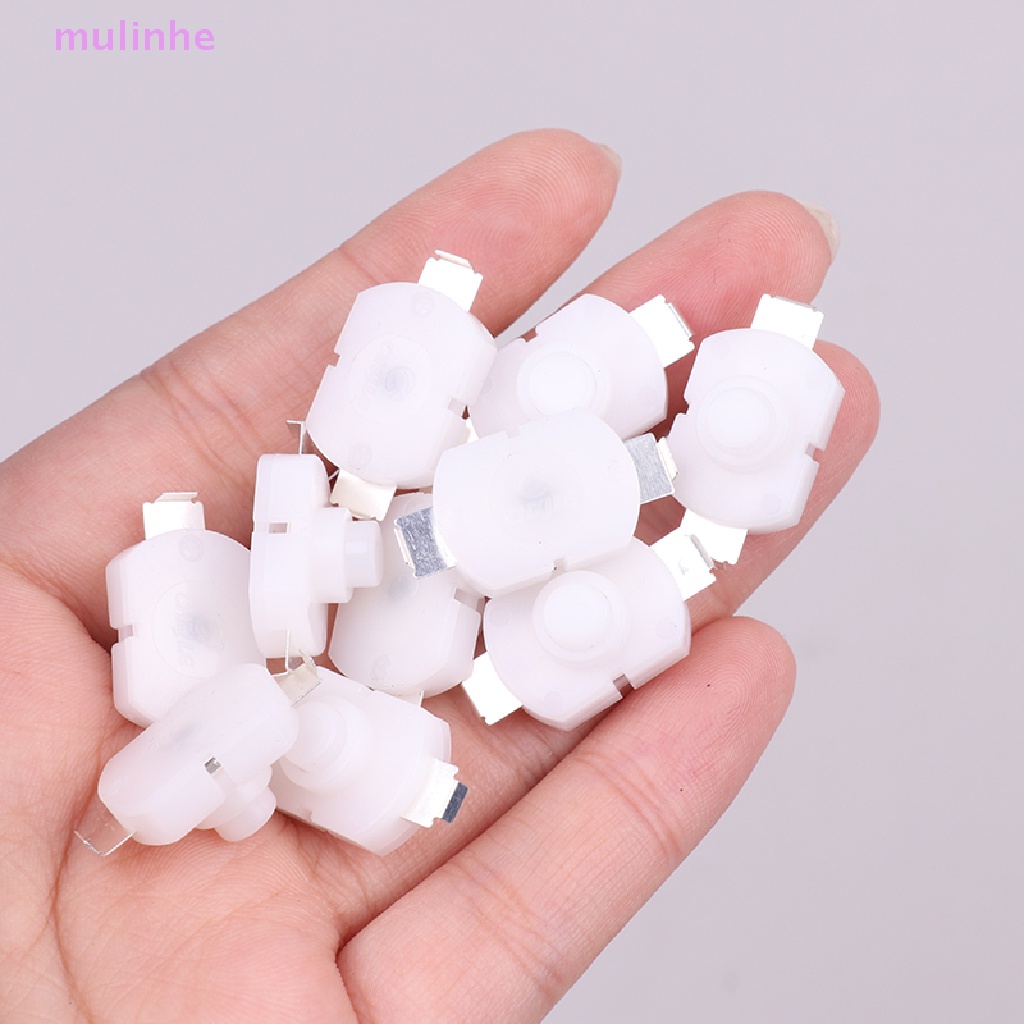 Bộ 10 Công Tắc Nút Nhấn Đèn Pin 1712KD Màu Trắng