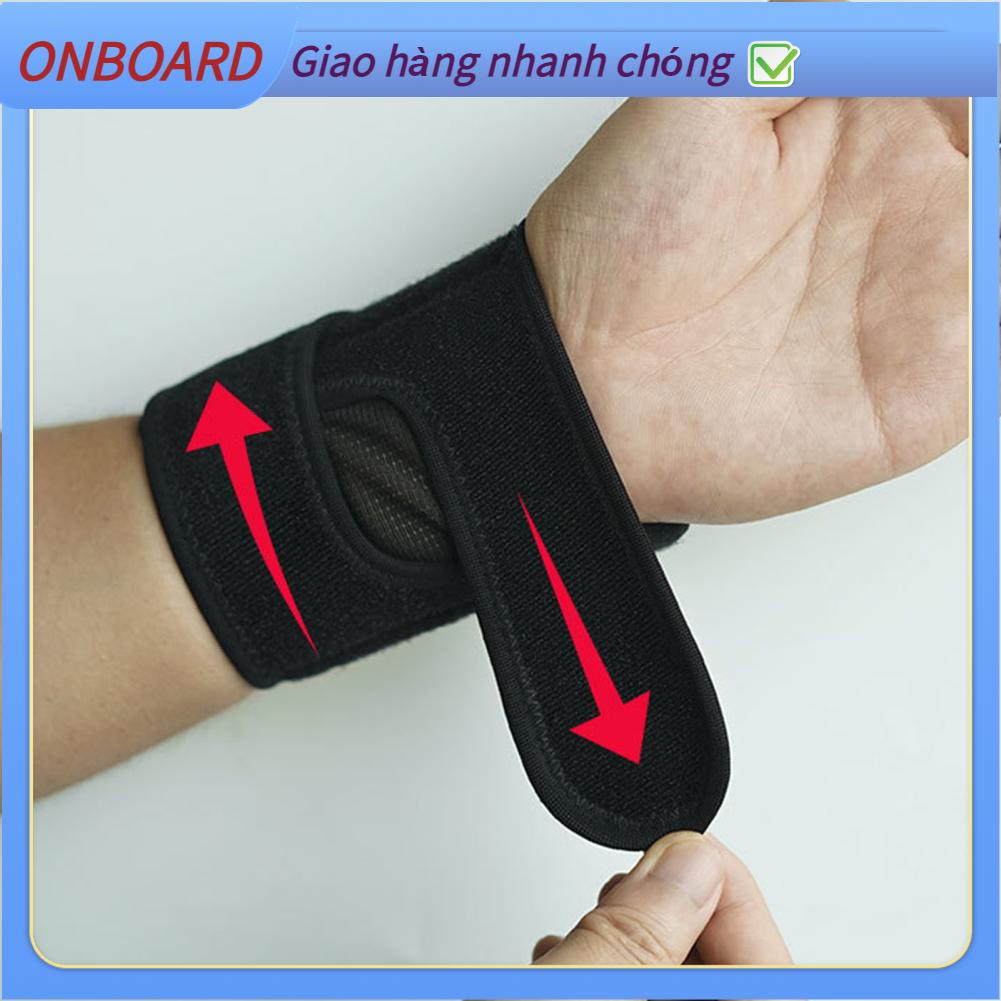 OnBoard Dây đeo nén cổ tay Nẹp Độ đàn hồi cao Hỗ trợ gấp đôi Nén Thoáng khí Chống bong gân thể thao