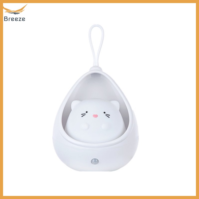 Đèn Ngủ Led Silicone Hình Thú Dễ Thương Có Cảm Biến Điều Khiển Sạc Usb Cho Phòng Ngủ Trẻ Em