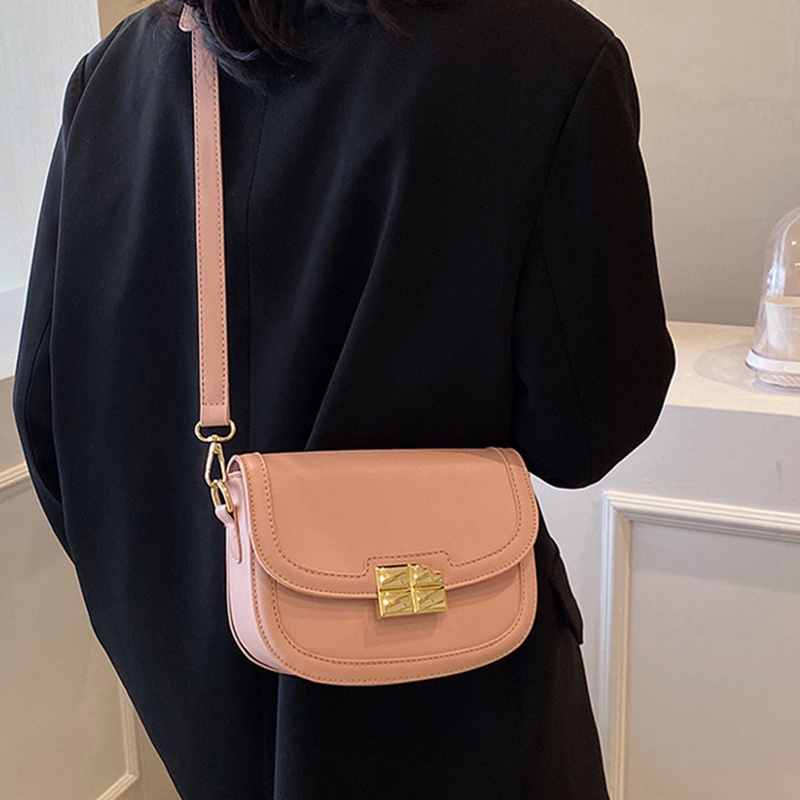 Túi Đeo Vai Màu Trơn Phong Cách Hàn Quốc Thời Trang Cao Cấp Cho Nữ