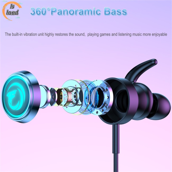 Tai Nghe Nhét Tai Có Micro Và Đèn Rgb Dùng Chơi Game