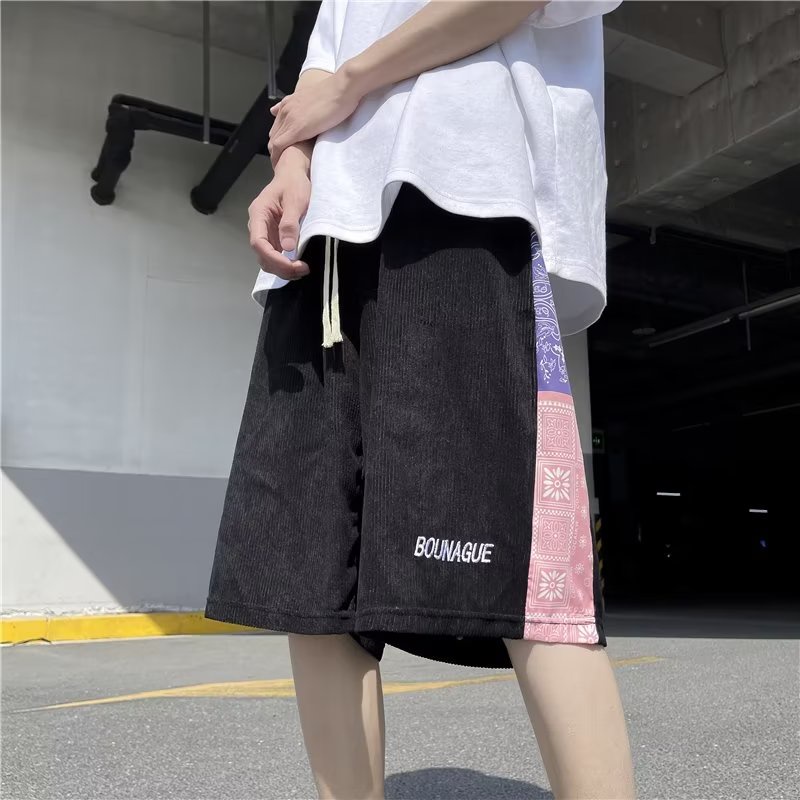 Quần Short Thể Thao Dáng Suông Năng Động Thời Trang Xuân Thu Cho Nam Phong Cách Harajuku