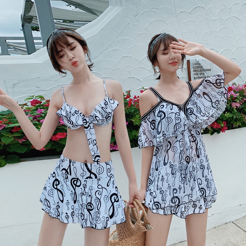 Bộ Đồ Bơi Ba Mảnh Ôm Dáng Nhiều Kiểu Dáng Tùy Chọn Thời Trang Mùa Xuân Cho Nữ One