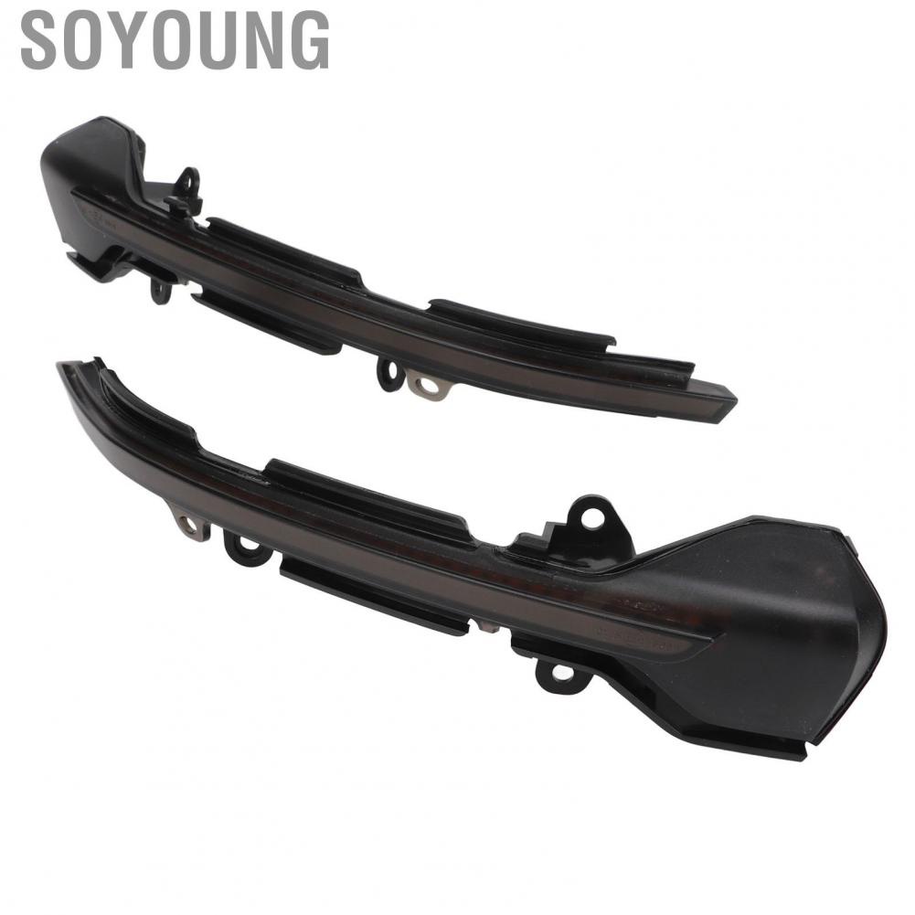 Soyoung Rearview Mirror Turn Signal Light Smoked Black Yellow Side Lamp Indicator Replacement For SEAT Leon Mk3 5F