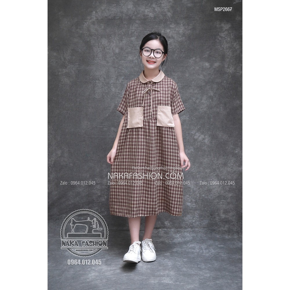 [Có sẵn] [Ảnh thật] Váy BiBi Bé Gái - MSP 2667