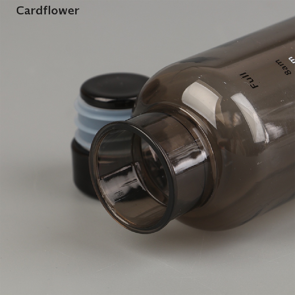 < Cardflower > Bình Nước Trong Suốt Dung Tích Lớn Có Thang Đo Thời Gian Sáng Tạo