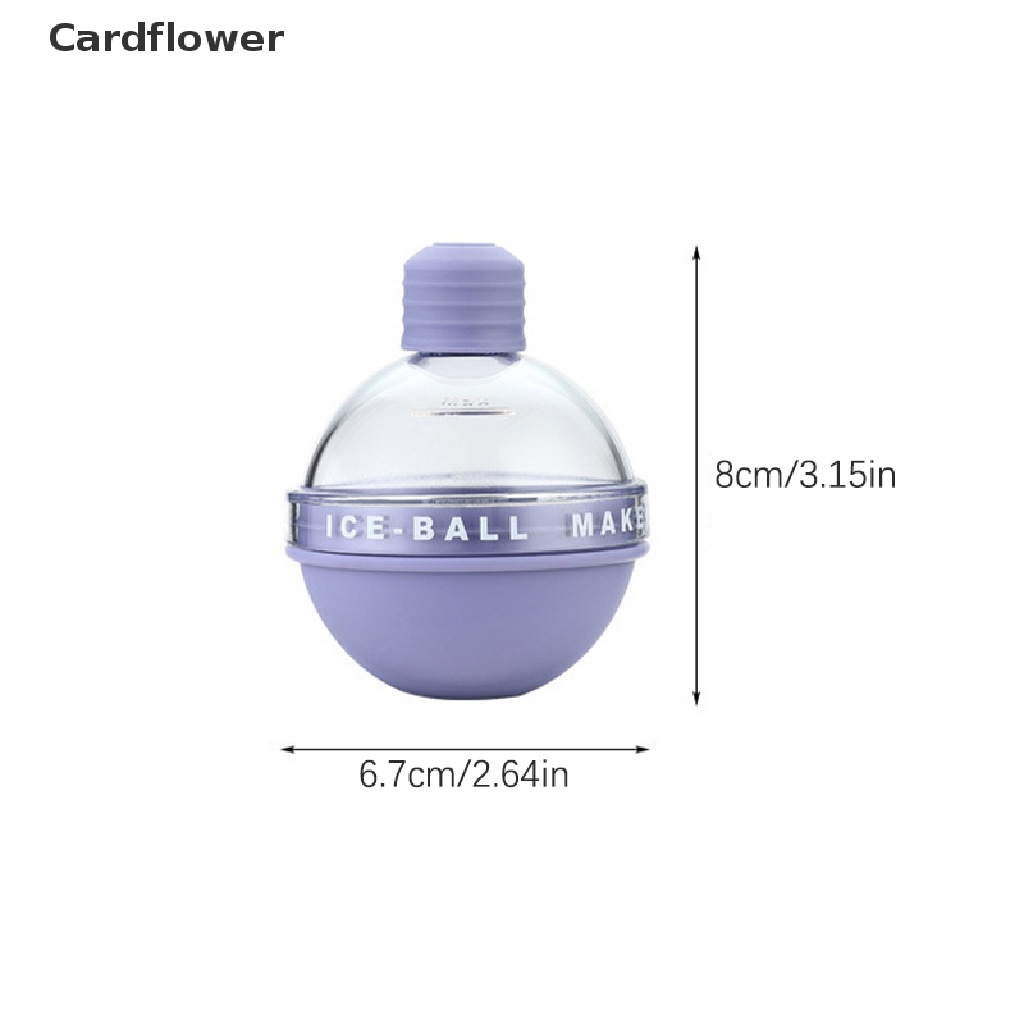 < Cardflower > Khuôn Silicone Cấp Thực Phẩm Khuôn Làm Đá Hình Tròn Làm Đá Viên Đa Ứng Dụng Cho Nhà Bếp