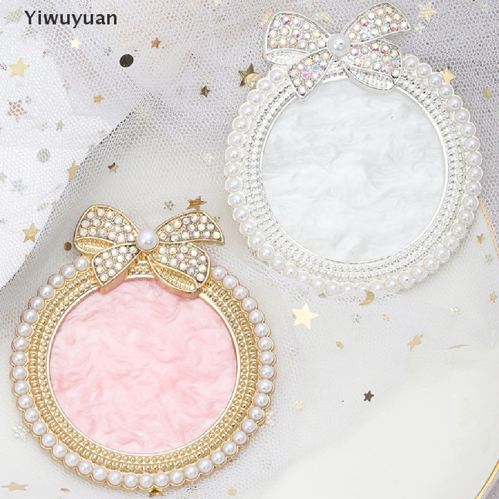 < Yiwuyuan > Khay Trưng Bày Móng Tay Giả Đính Ngọc Trai Và Nơ Bằng Nhựa Resin