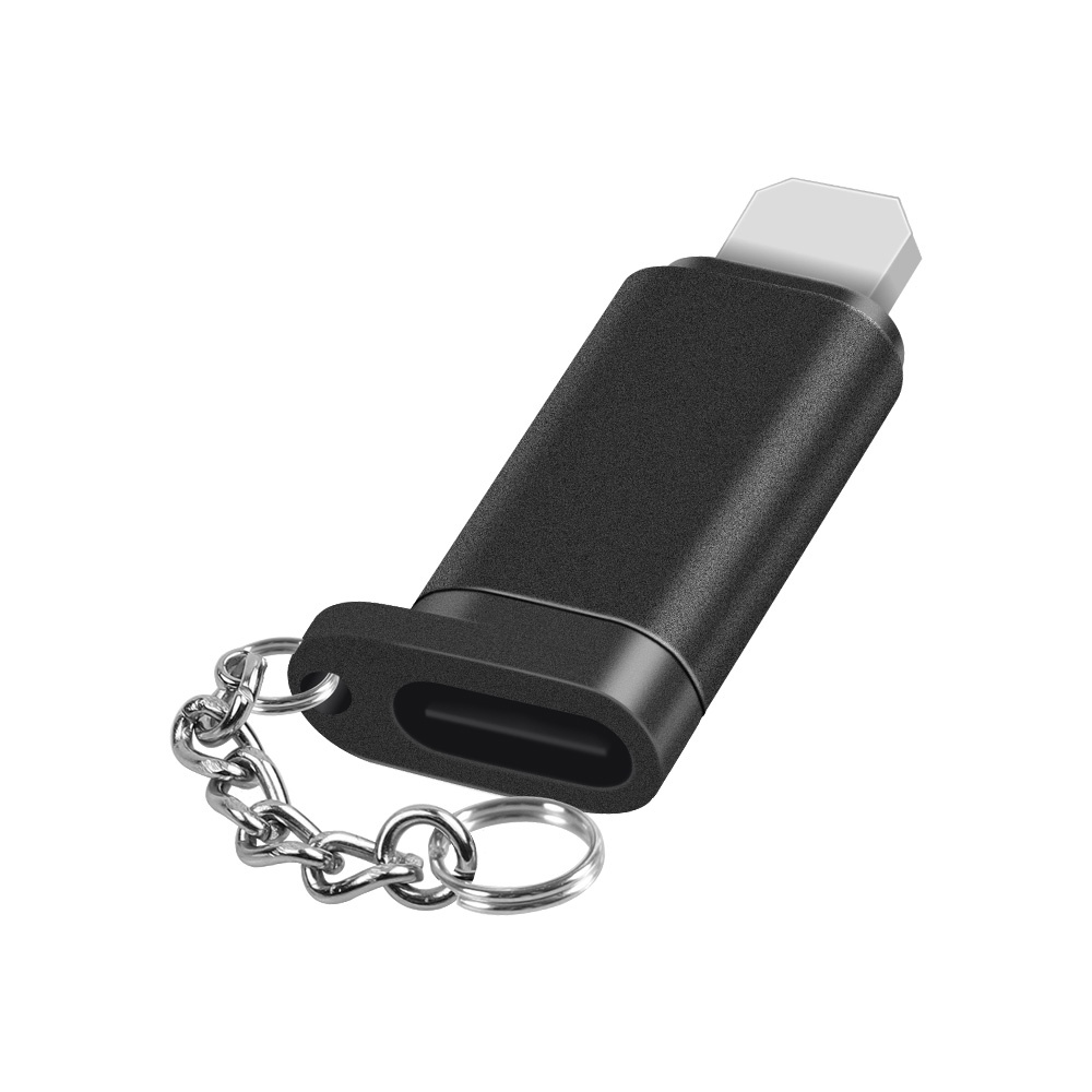 Bộ Chuyển Đổi Sạc Nhanh PD TYPE C Bằng Kim Loại Có Móc Khóa Cho iphone 7 8 X XR XSMAX 11 12 13 14 PLUS PRO PROMAX