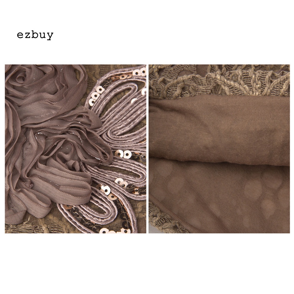 Mũ Trùm Đầu Giữ Ấm Chống Gió Phối Ren Hoa Thời Trang Cho Nữ