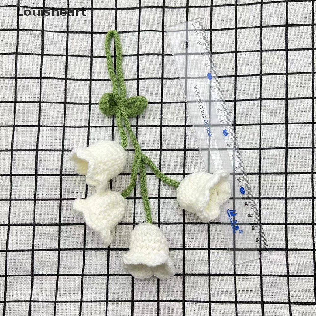 1 Móc Khóa Louisheart Đan Len Thủ Công Hình Hoa Lá TFG