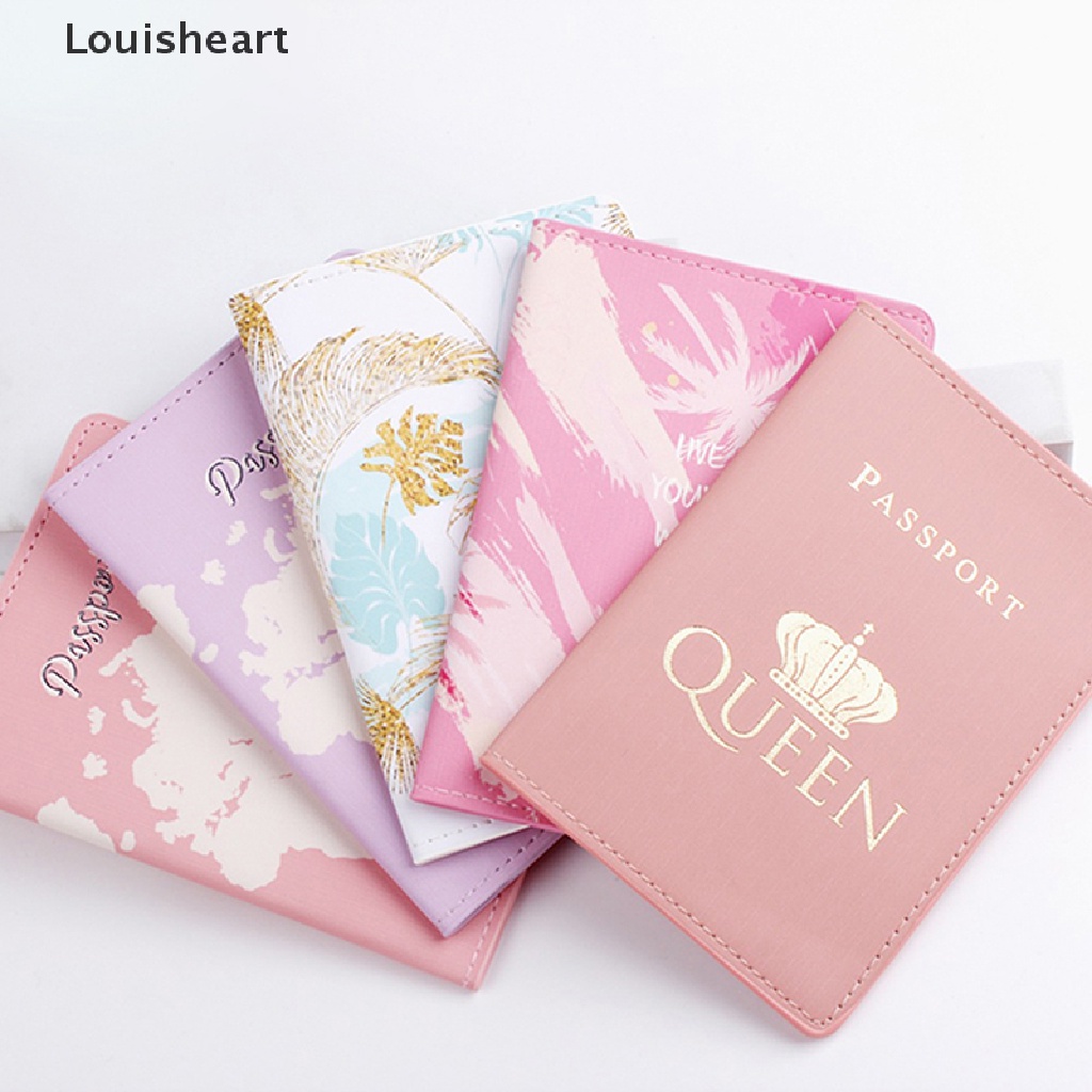 Ví Đựng Hộ Chiếu In Chữ Đơn Giản Thời Trang Louisheart TFG