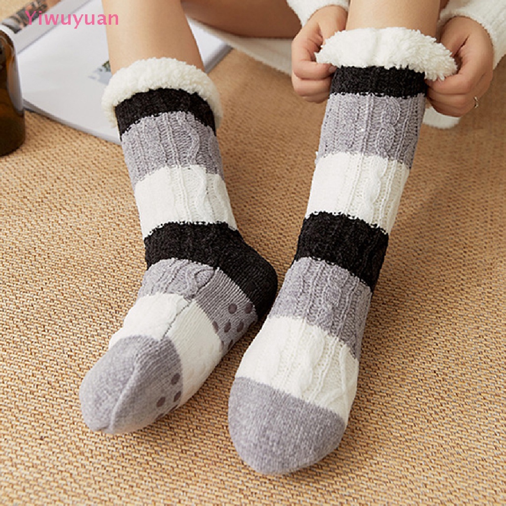 Vớ Lông Cừu Dệt Kim Dày Giữ Ấm Mùa Đông Mới Cho Nữ Áo Thun Thiết Kế Mới Năng Động Thời Trang