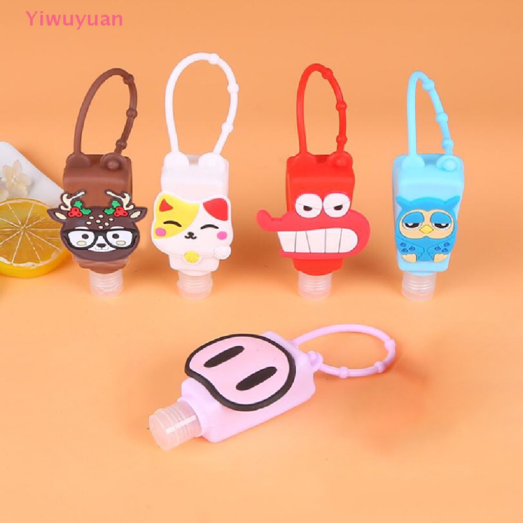 < Yiwuyuan > Giá Đỡ Bình Đựng Nước Rửa Tay Bằng Silicon Họa Tiết Động Vật Hoạt Hình Nhỏ Gọn