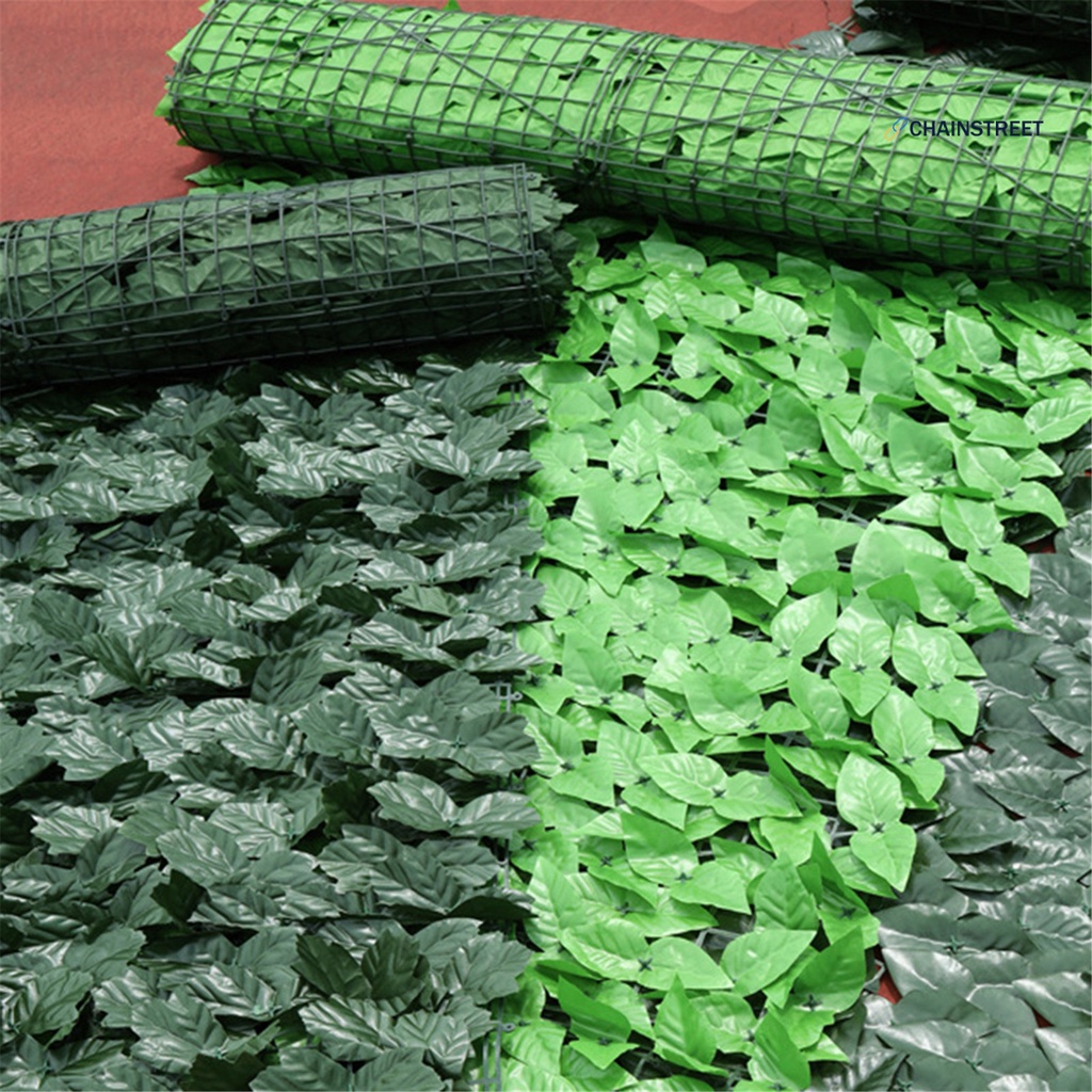 Hàng Rào Lá Nhân Tạo 50x100cm Trang Trí Ban Công / Sân Vườn