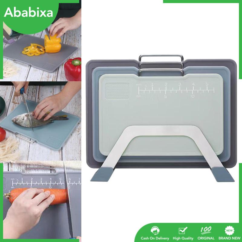 Bộ 3 Tấm Thớt Cắt Chống Trượt Dễ Lau Chùi Dùng Trong Nhà Bếp