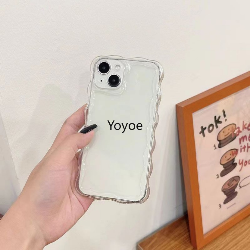 Ốp Điện Thoại Silicon Mềm Chống Sốc Họa Tiết Sóng Biển Màu Trong Suốt Cho iPhone 14 13 12 11 Pro Max X XS XR 7 8 Plus SE