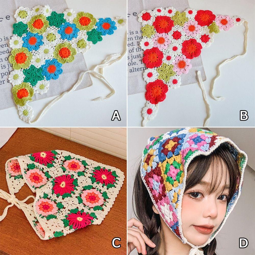 Băng Đô Đan Len Dễ Thương Thời Trang Mùa Hè Cho Nữ