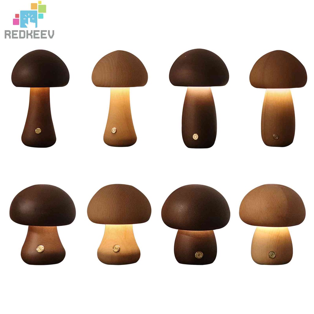 Đèn Ngủ Để Bàn Hình Cây Nấm 450mAh Sạc Cổng USB Dùng Làm Quà Tặng Đám Cưới