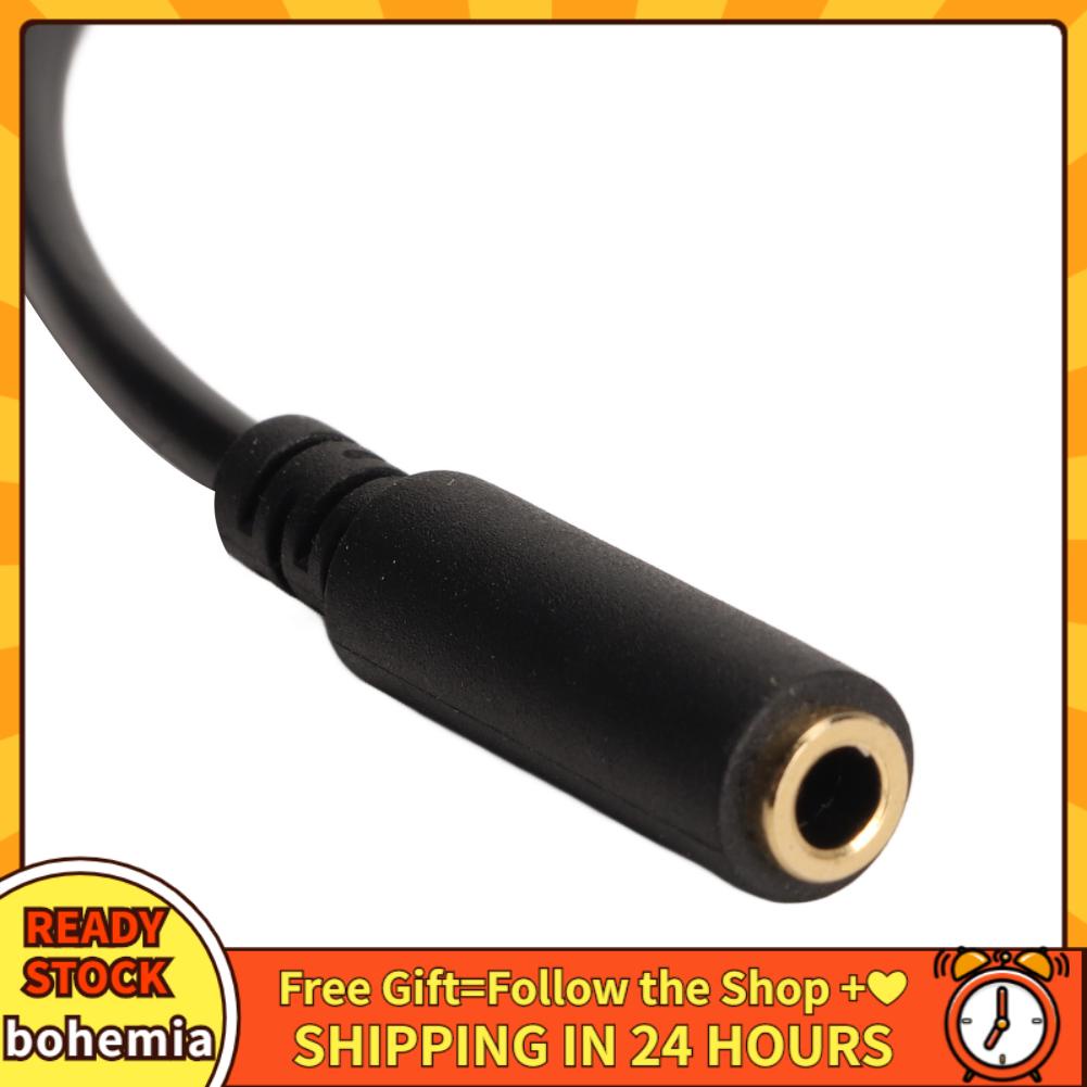 Bohemia USB A To 3.5mm Sound Adapter Sturdy 5.9in USB A To 3.5mm Digital Sound Adapter Cable Plug and Play for Desktop Computer for PC for Microphones for Home