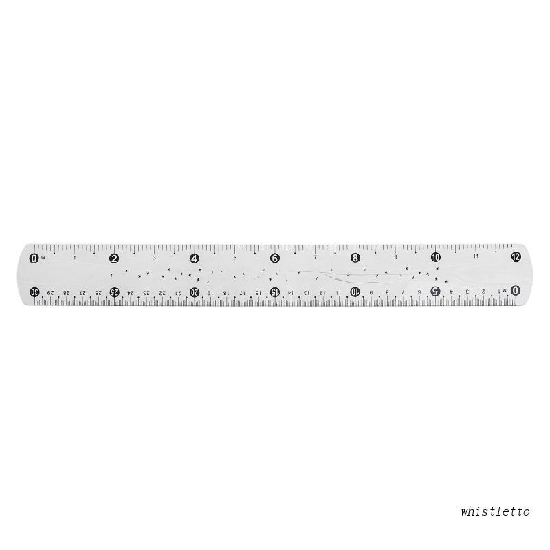 Thước Kẻ Bằng Nhựa Trong Suốt Kích Thước 0-30cm Chuyên Dụng Cho Học Sinh