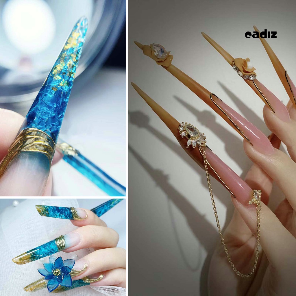 Bộ 50 / 100 Giá Đỡ Giấy In Hoa Chuyên Dụng Cho Nối Móng Tay DIY