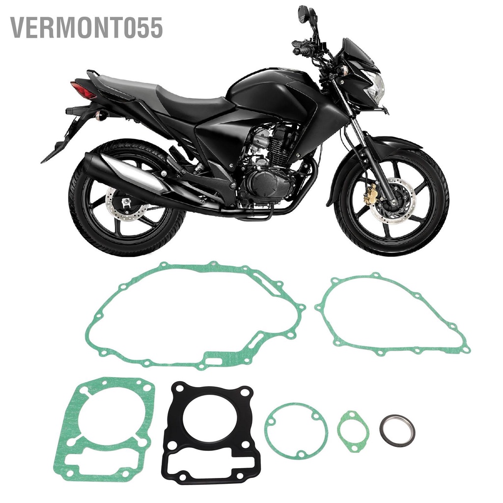 Vermont055 7 Chiếc Động Cơ Xe Máy Gioăng Chịu Nhiệt Mạnh Mẽ Hàn Chính Xác Phù Hợp Với CBF KTT 150cc CBF150 SDH150 KTT150 XR150