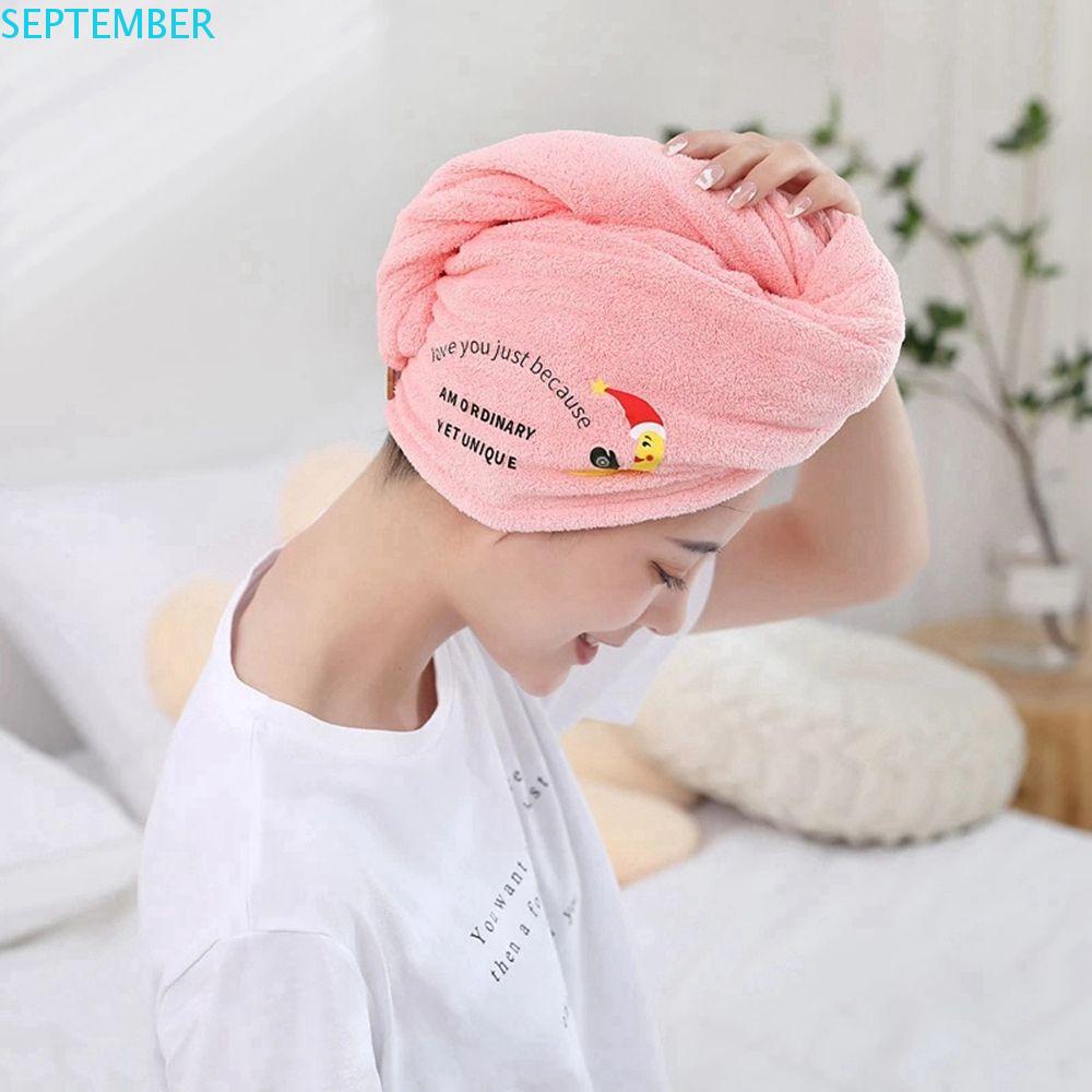 Mũ Trùm Đầu Sấy Khô Tóc Bằng Sợi Micro Không Gây Kích Ứng Nhanh Khô Tiện Dụng Cho Người