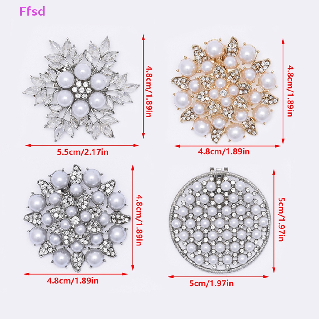 1 Cặp Kẹp Đính Đá Trang Trí Giày Cao Gót Cho Cô Dâu