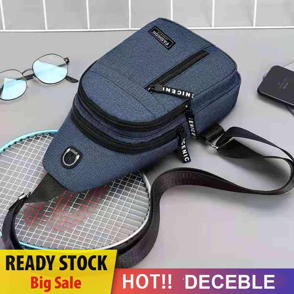 Men Casual Waist Bags Adjustable Crossbody Chest Bags Outdoor Sports Accessories