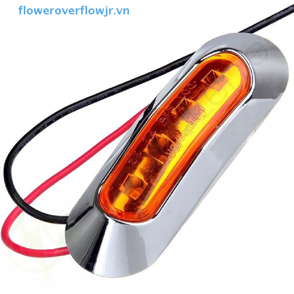 Đèn Led Cảnh Báo 4 Bóng 10V-30V Gắn Hông Đuôi Xe Tải