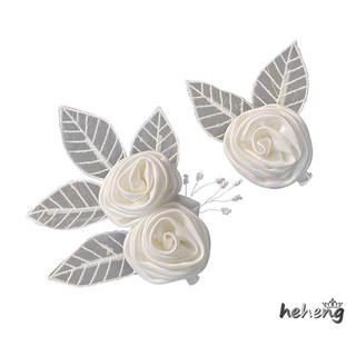 Bộ 2 Kẹp Tóc Hoa Hồng Cho Cô Dâu