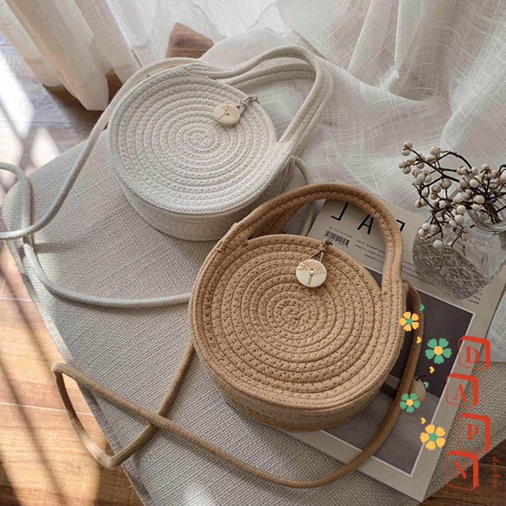 Túi Cói Đeo Vai DAPHS Phong Cách Bohemian Mới Cho Nữ