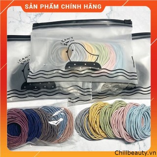 Set 100 dây thun cột tóc siêu dai siêu rẻ