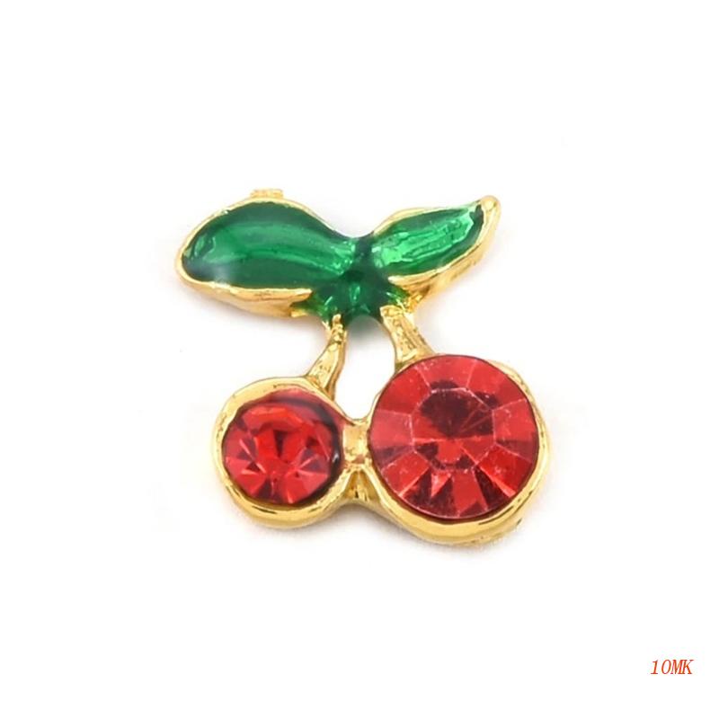 Phụ Kiện Trang Trí Móng Tay Hình Quả Cherry Đính Đá Sang Trọng