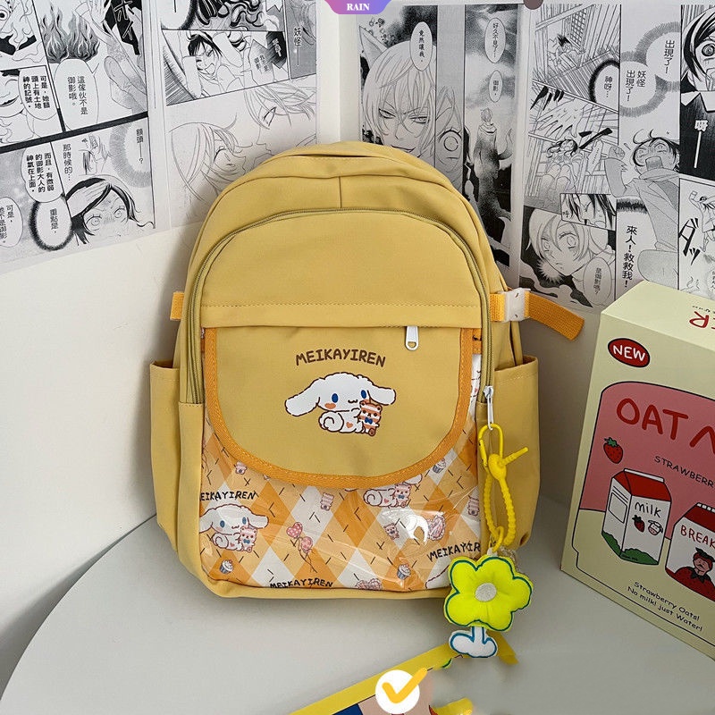 Ba Lô Đi Học / Du Lịch Sức Chứa Lớn Có Khóa Kéo Phong Cách Anime Sanrio Cinnamoroll Nhật Bản Mới Cho Nữ [RAIN]