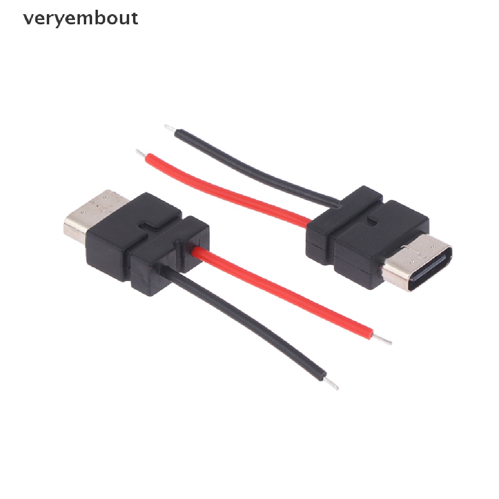 Set 2 Dây Cáp Kết Nối USB Type-c 2 Đầu Cái 4.5mm n