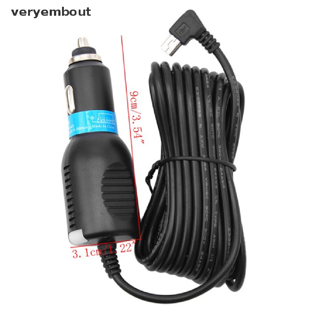 Dây Cáp Sạc USB Mini 2A / 2.5A Chuyên Dụng Cho GPS Navigator DVR