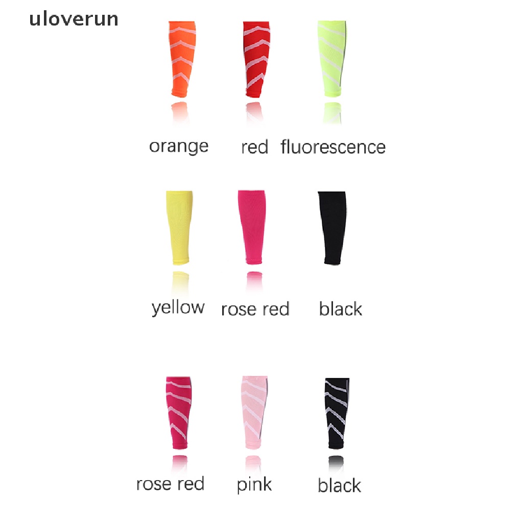 Uloverun Tất Ống Chân Thể Thao Bằng Nylon Mỏng Dạ Quang Hỗ Trợ Bắp Chân Chạy Bộ Ban Đêm vn