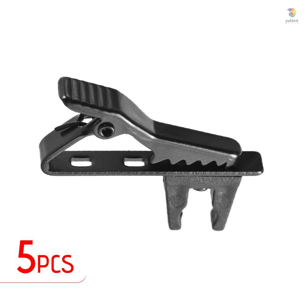 Set 5 Kẹp Micro yula EY-J06A 5 Cái 5mm Có Dây Kẹp Cà Vạt Cho Andoer EY-J06A