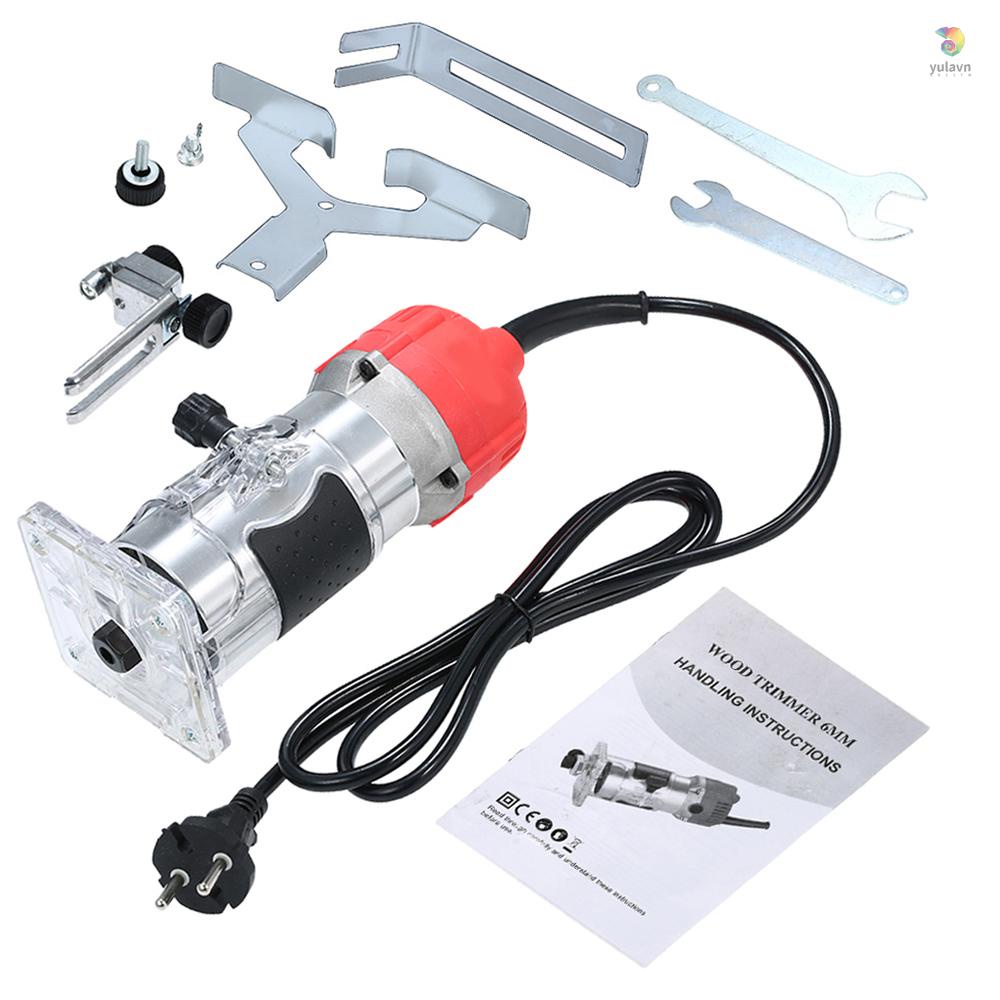 Bộ Định Tuyến Gỗ 220V 800W 30000r / Phút Với Đế Trong Suốt Bằng Nhôm Chuyên Dụng