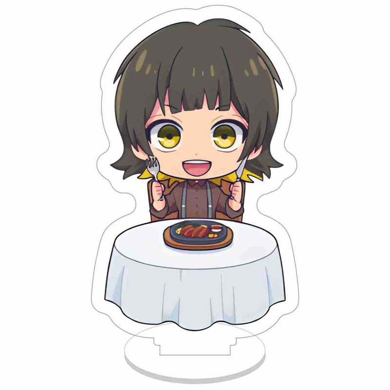 Mô Hình Búp Bê Đứng Bằng Acrylic Có Ổ Khóa Màu Xanh Dương Dùng Hóa Trang