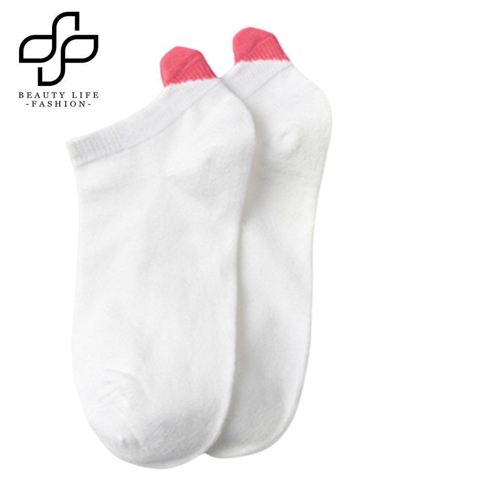 1 Đôi TấT NgắN HọA TiếT HìNh TráI Tim