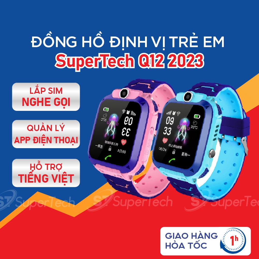 Đồng Hồ Thông Minh Q12 Định Vị LBS dành cho bé VÀ Sim 4G Mobile siêu ưu đãi