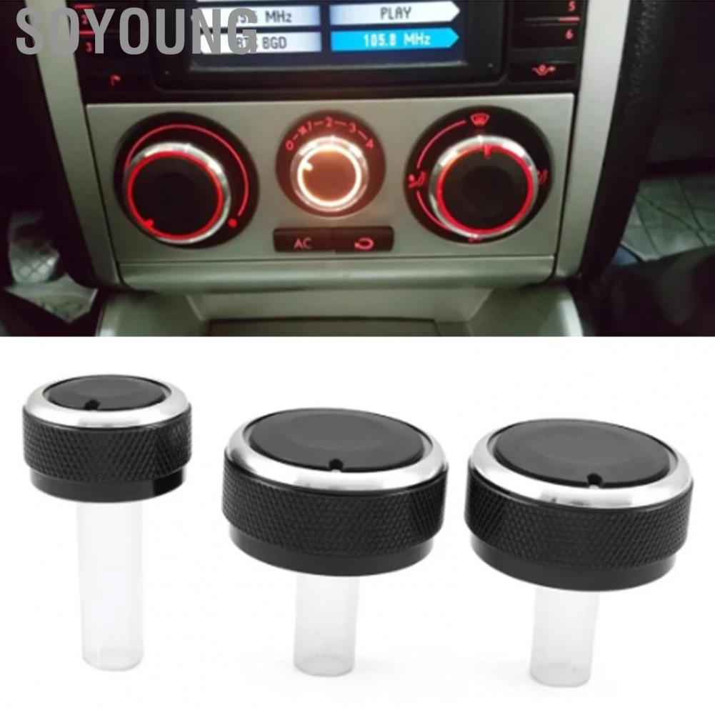 Soyoung Air Conditioning Knob  AC Control Long Lasting High Strength Aluminium Alloy for Autos