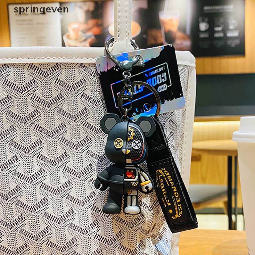 Móc Khóa Hình Đầu Lâu Cơ Bắp Gấu Hoạt Hình Vui Nhộn Thời Trang