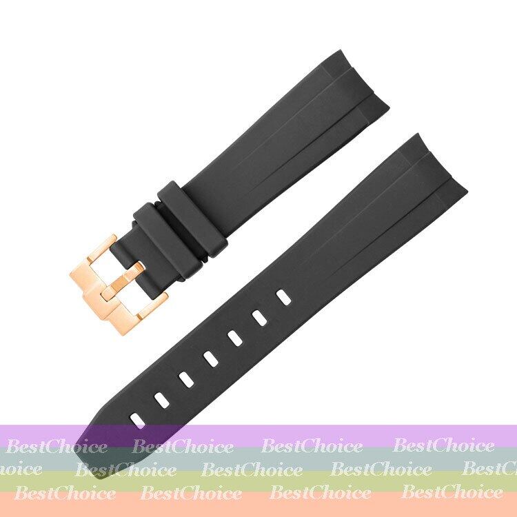 Dây Đeo Cao Su 20 / 21 / 22mm Cho Đồng Hồ rolex