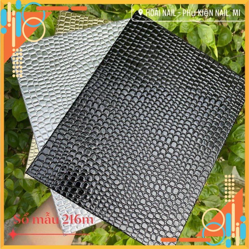 sổ mẫu bìa da 216m (ko kèm móng mẫu) - Shop Hoài Nail